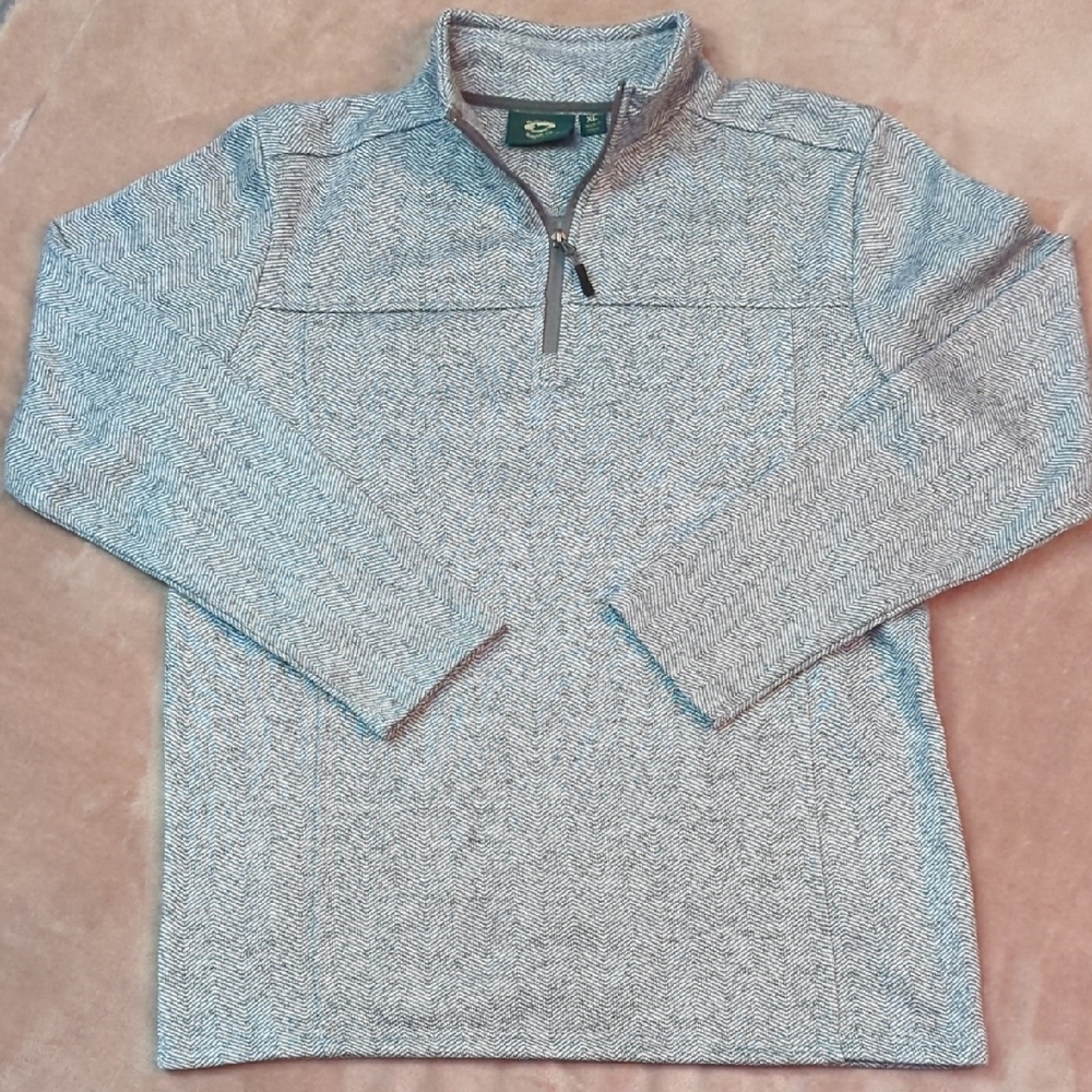 Nike Men's Gray Zip Up Sweater